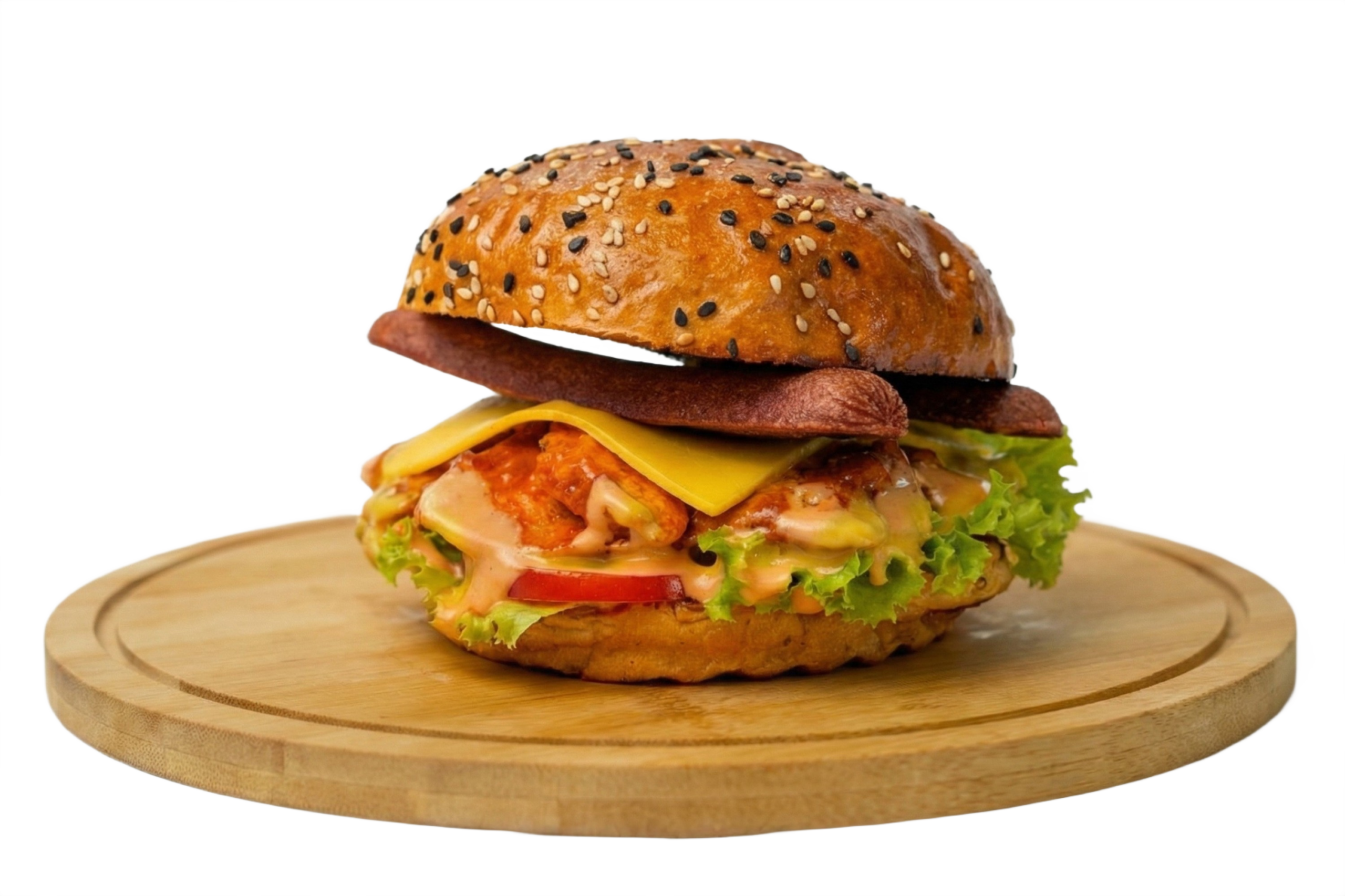 Chicken Sausage Burger